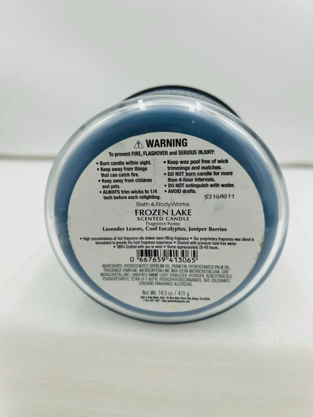 Bath & Body Works Frozen Lake 3 Wick Large Scented Candles 14.5 Oz NEW